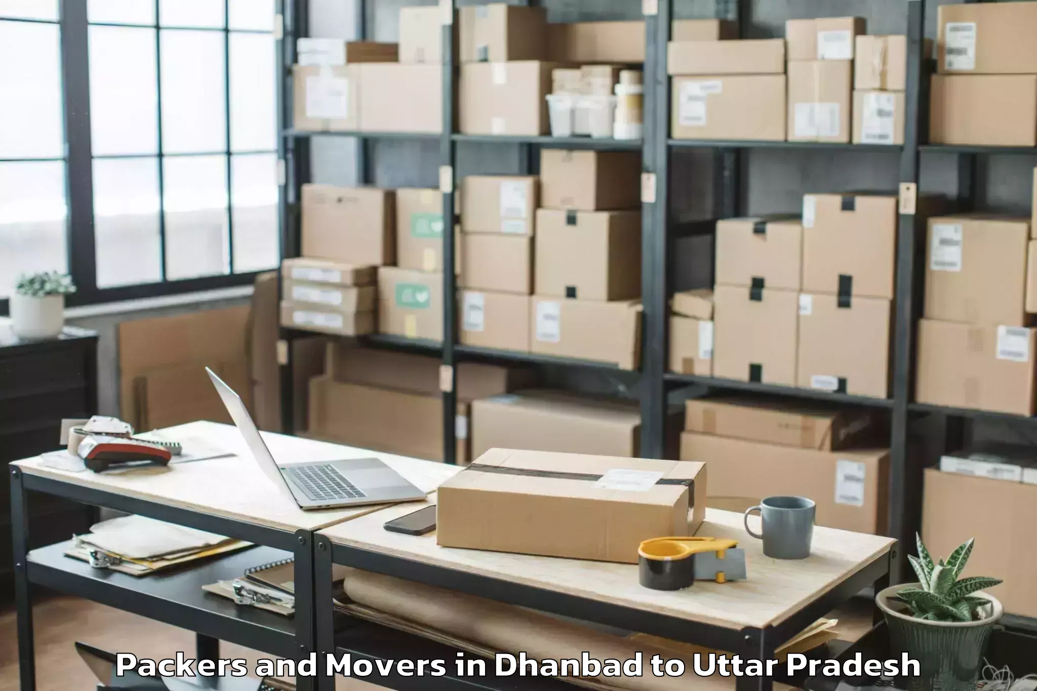 Affordable Dhanbad to Kopaganj Packers And Movers